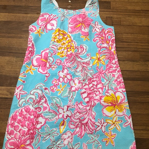 Lilly Pulitzer Kathy Shift Dress ‘Breaking Water’ Printed Pattern Mini Dress - Picture 11 of 12